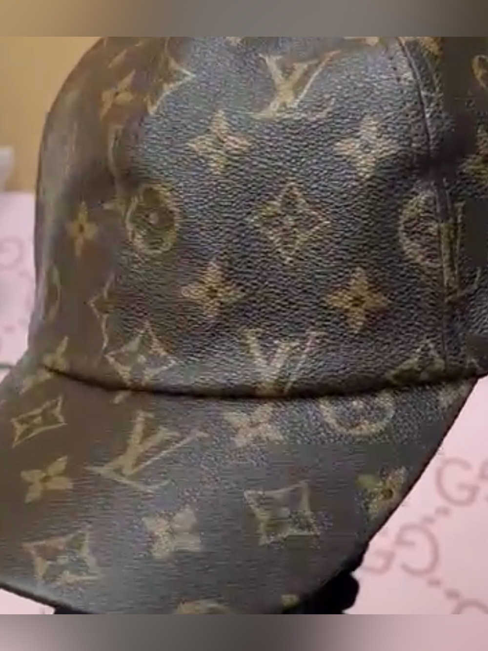 Monogram Cap - Brown & Tan LV inspired